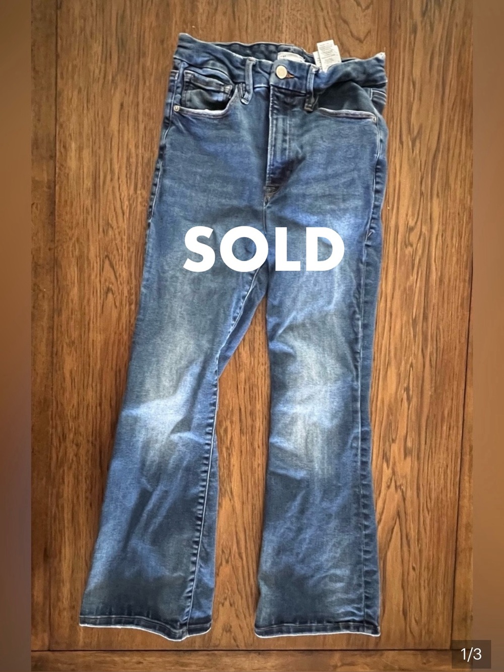 Good American Medium Blue Bootcut Jeans